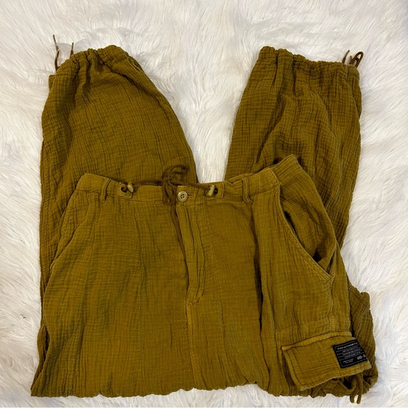 Urban Outfitters Green Cotton Pants Size Medium - Picture 11 of 13